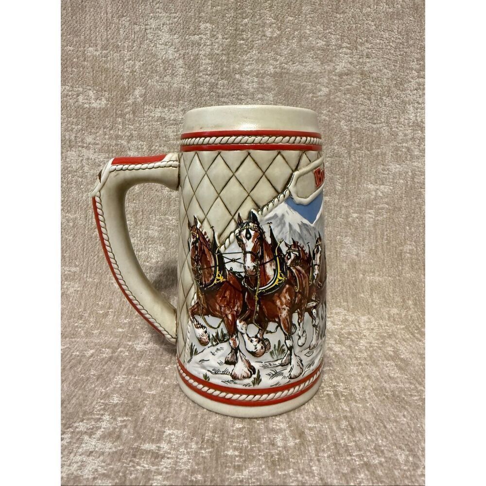 Vintage Budweiser 1985 A Series Beer Stein Collectible Mug